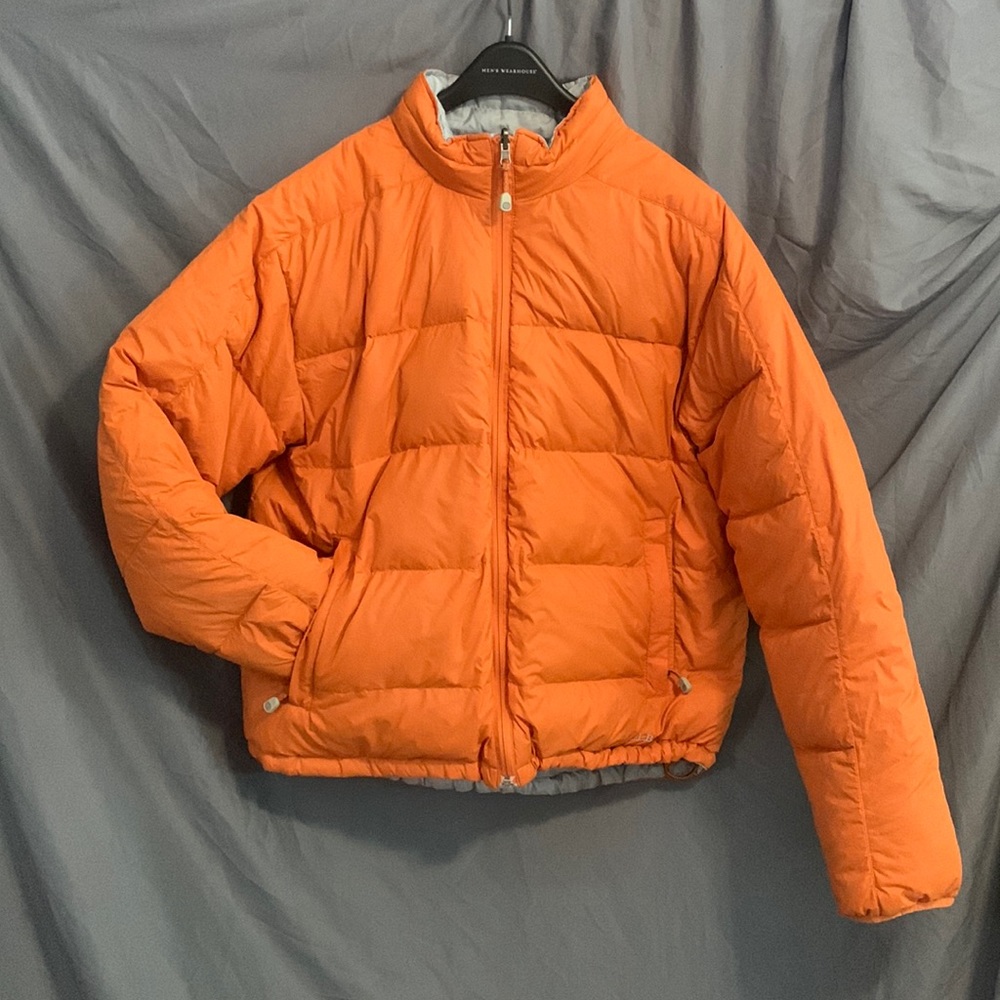 L. L. Bean Men’s Puffer Coat, Goose Down Filled, Reversible, Size XL